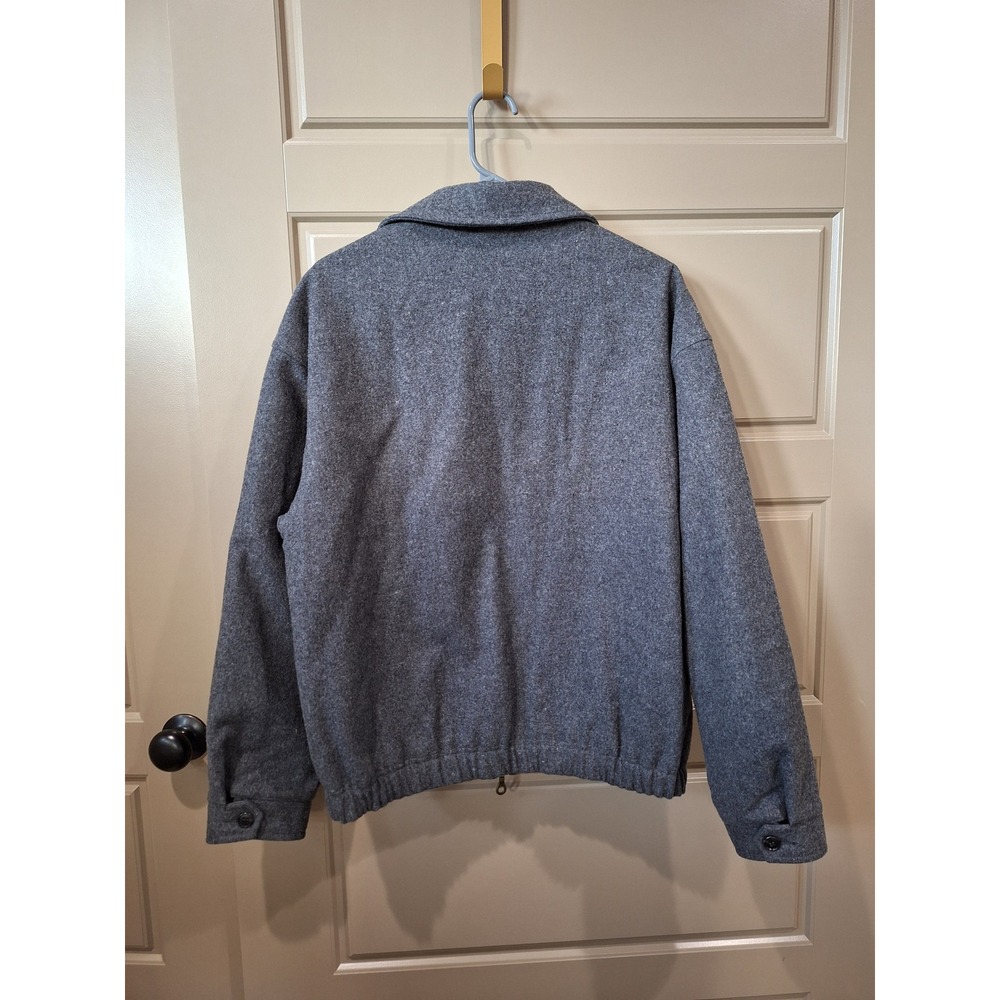 Pendleton Wool Bomber Jacket Men's Medium Gray Zi… - image 8